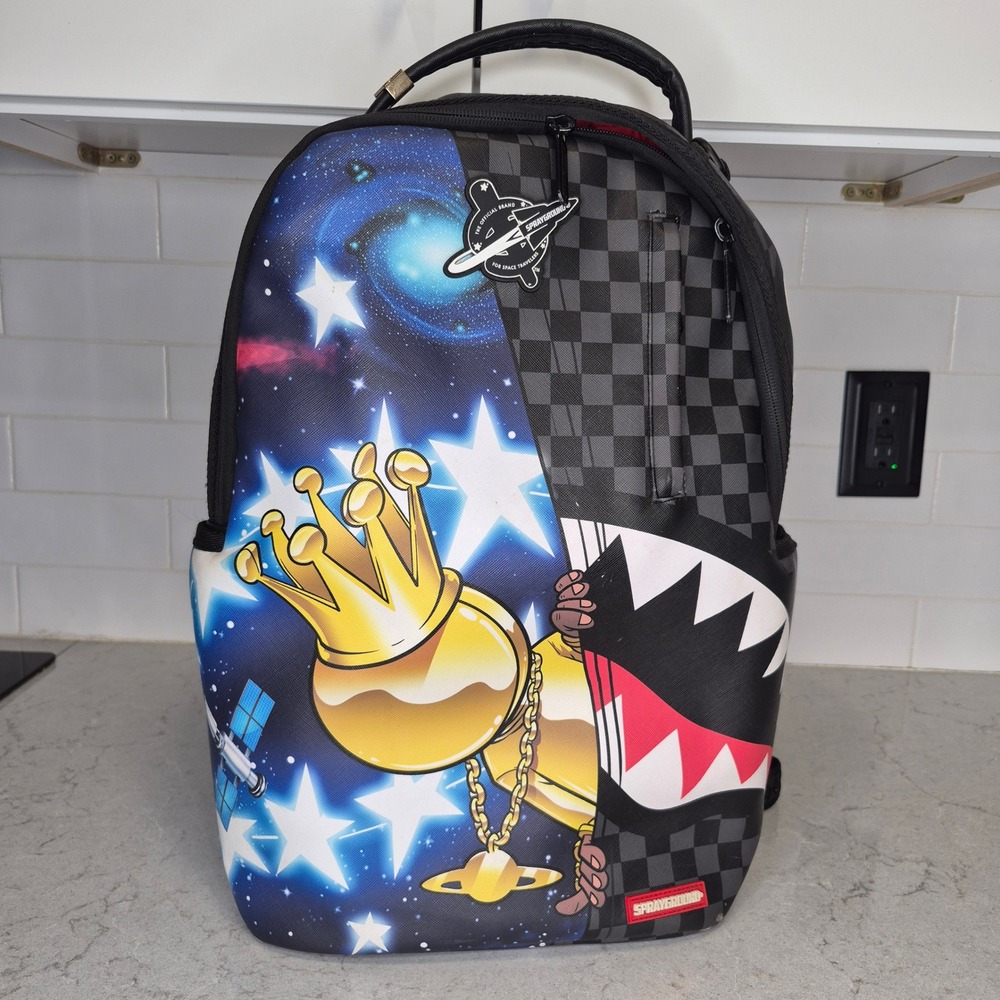 Sprayground The Journey Begins Galaxy Shark Backpack Limited Edition Streetwear